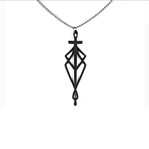 🆕️🆑️ ROGUE+WOLF LIGHT OVER DARK CHOKER | 3D Witch Spider Silk Blade Black - Picture 2 of 12